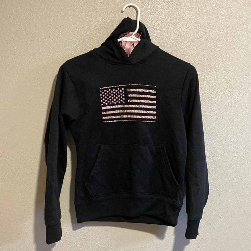 Mossy Oak Camo Flag Hoodie